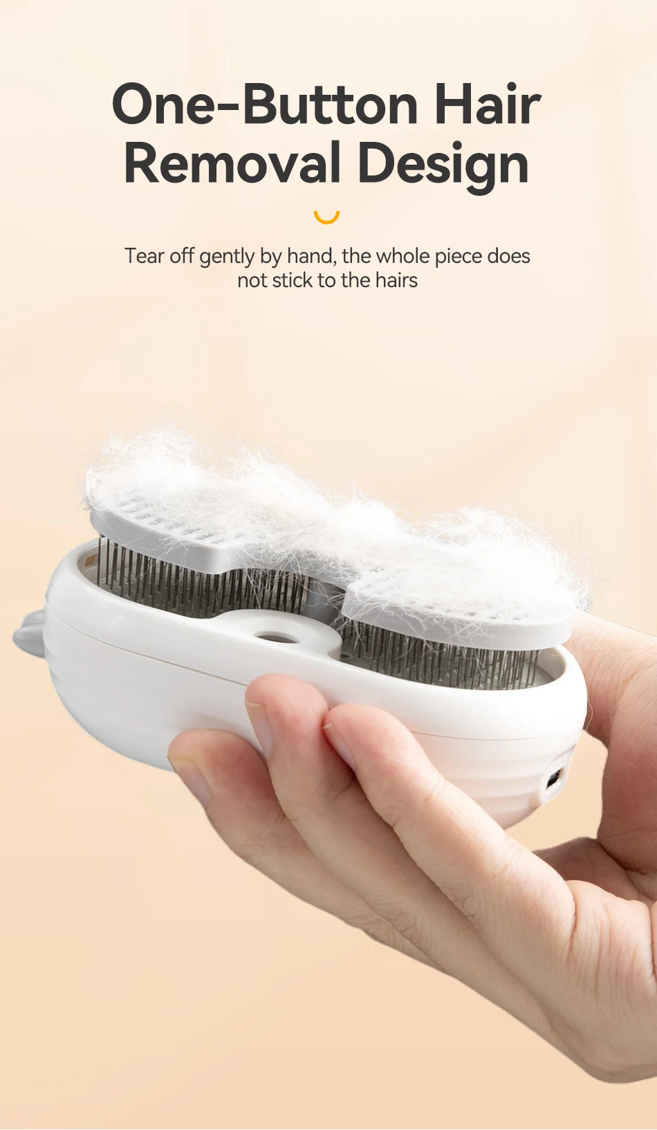 Electric Pet Grooming Brush – Wireless Steam Hair Comb for Dogs & Cats