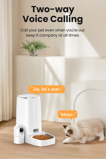 4L Smart Auto Feeder – WiFi, 360° Camera & Voice Control