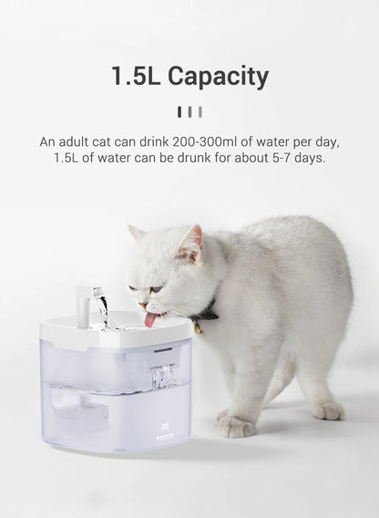 Smart Pet Water Fountain – Automatic Rechargeable Cat & Dog Water Dispenser with Filter & Pump