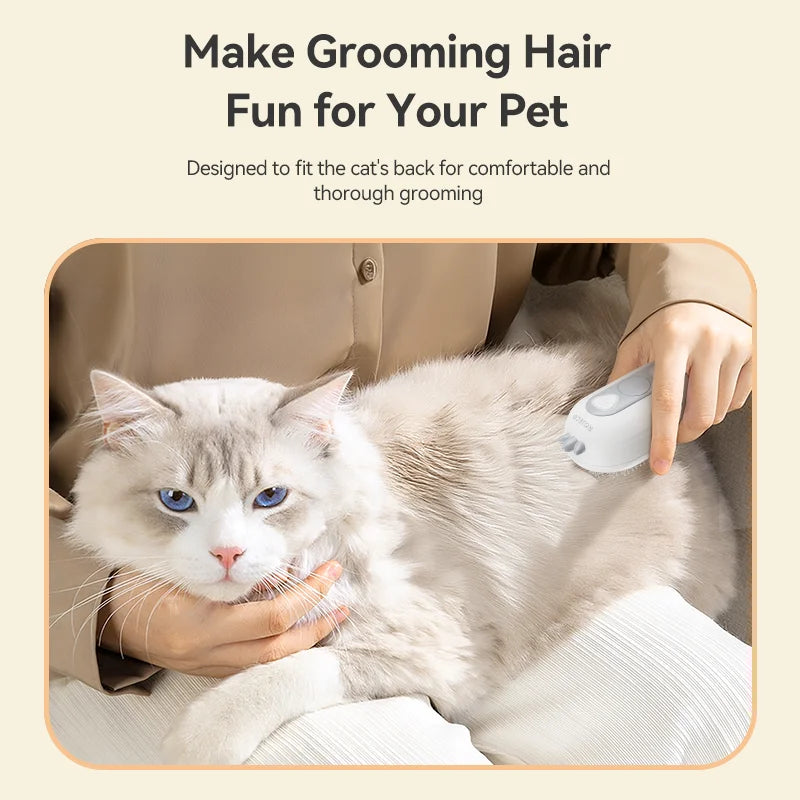 Electric Pet Grooming Brush – Wireless Steam Hair Comb for Dogs & Cats