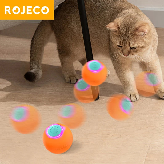 Smart Cat Bouncing Ball – Interactive Self-Moving Electric Pet Toy